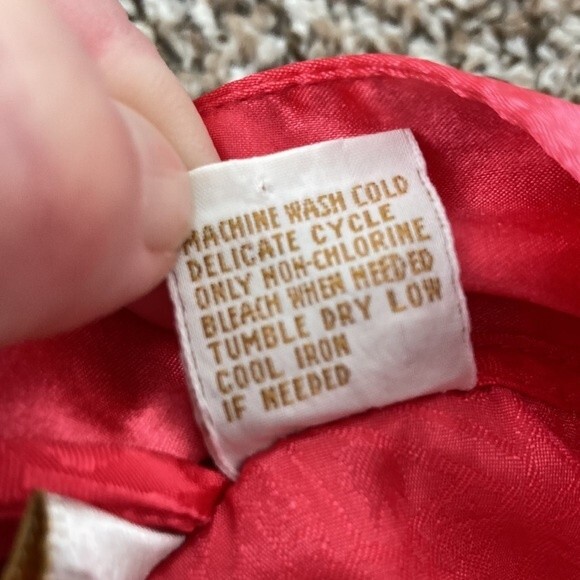 Victoria’s Secret Vintage Satin Gold Label Coral Embossed Robe OS - Picture 12 of 12